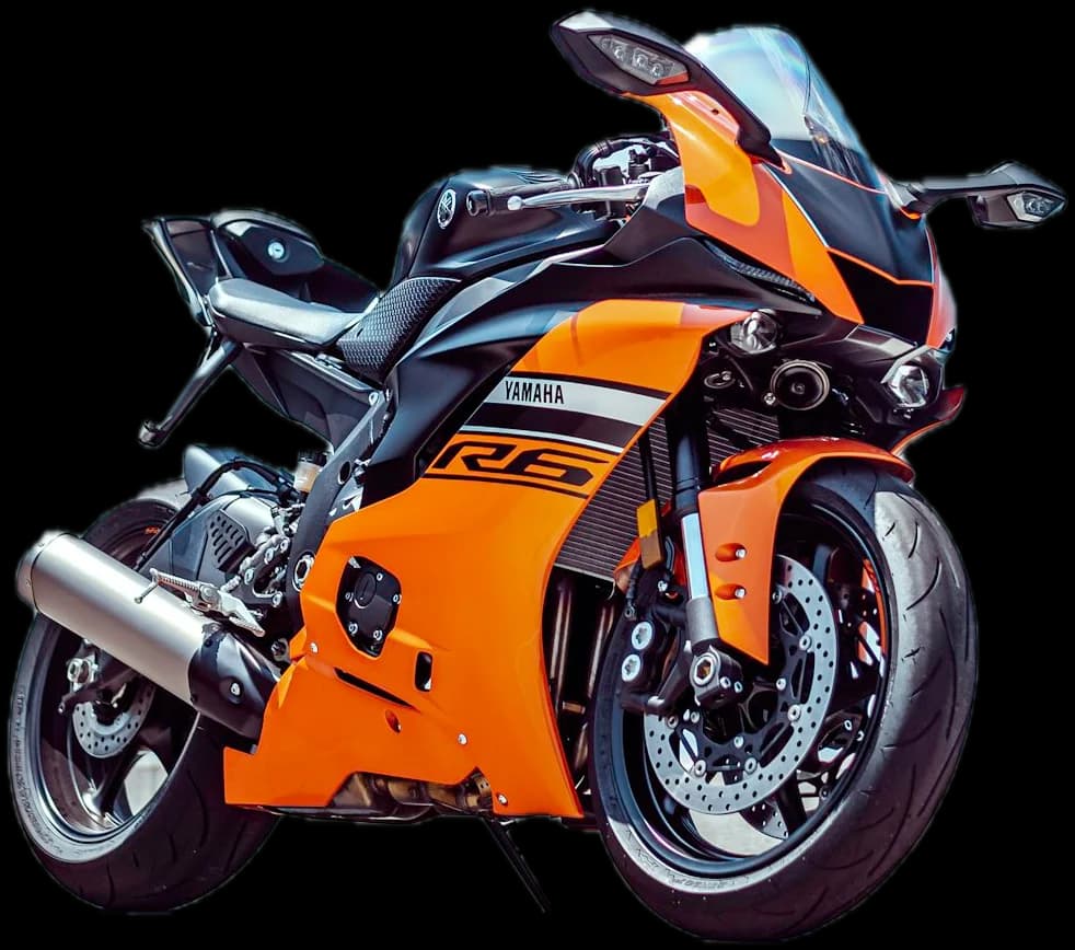 Motocicleta deportiva recortada, importada de subasta