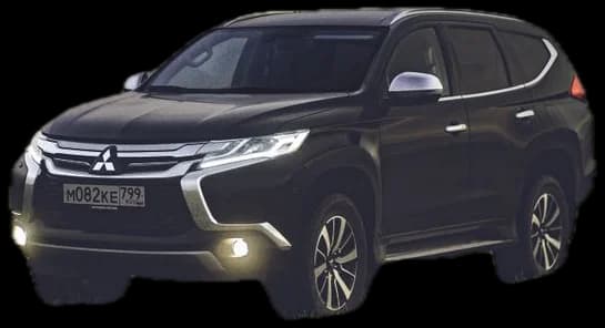 SUV negra recortada, importada de subasta